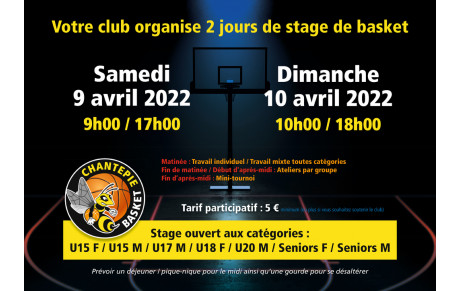 Stage Basket Avril 2022